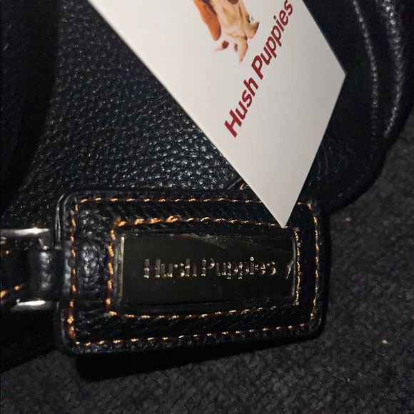 Hush Puppies Elegant Black Shoulder Bag With Strap NWT - Picture 3 of 4